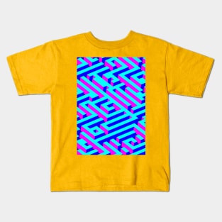 Abstract 3D Maze Kids T-Shirt